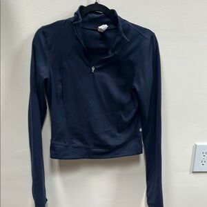 Women's Navy Long Sleeve Top